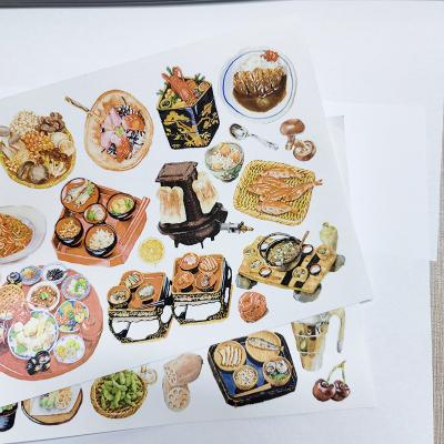 China Customized vinyl printing kiss cut stickers 2 inch 4 inch 3 inch circle labels for food product package in sheets for sale