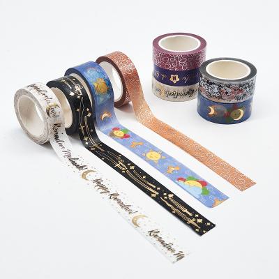 China Waterproof Custom Make Korean Decoration Printed Clear Transparent Diary Cartoon Washi Tape For Scrapbooking for sale