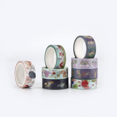 China Matt Foil Stamping Washi Tape Premium Waterproof Off, Customized Printed Bullet Journal Washi Tape For Scrapbooking for sale