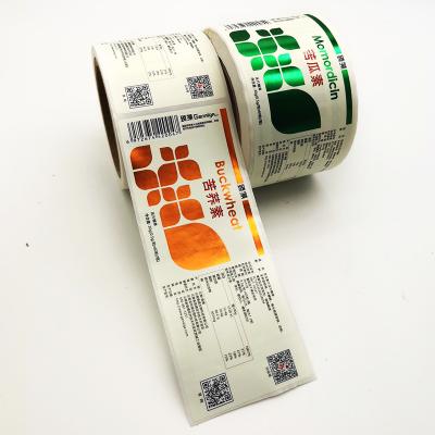 China Waterproof Customized Adhesive Paper Colorful Vitamin Labels For Food Containers, Hot Foil Stamping With Qr Code Vitamin Aluminum Labels for sale