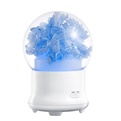 China Household FUNN247 New Arrive Hydrangea Humidifier Essential Oil Diffuser Household Ultrasonic Jet Hydration Humidifier for sale