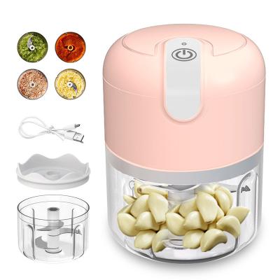 China FUNN306 Kitchen Stored USB Charging Portable Electric Garlic Chopper Mini Food Vegetable Processor for sale