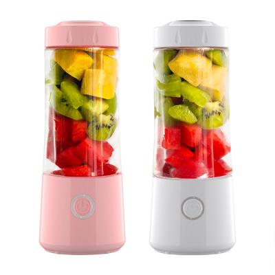 China FUNN205 6 Blades Electric Portable Rechargeable Fruit Juicer 400ml Blender 4000mAh Automatic Juicer for sale