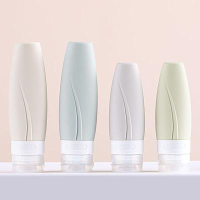 China FUNN124 Travel Silicone Squeeze Bottle Container Subbottling Lotion Refilling Bottle Set Silicone Travel Bottle for sale