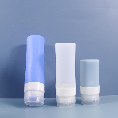 China Custom Shampoo Tube Squeeze Containers 38ml 60ml 80ml Silicone Travel Bottle Cosmetic Set Travel Body Wash Lotion Shampoo Storage FUNN120 China Manufacturer for sale