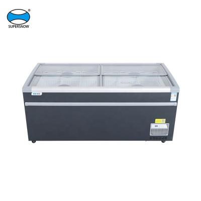 China Commercial drink chiller Island fridge auto defrost for sale