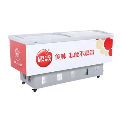 China glass front refrigerator restaurant display cooler fridge for sale for sale