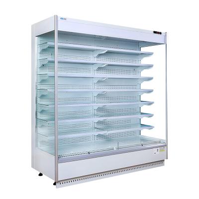 China Supermarket open cooler wall refrigeratored display chiller for sale