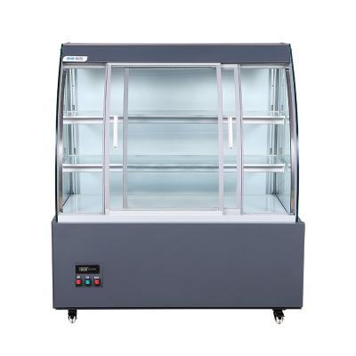 China Super Snow Portable Cold Plate Vegetable Harga Chiller Showcase Freezer Sale With wheels for sale