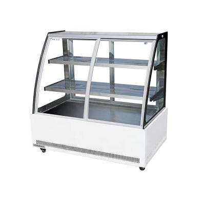 China commercial static cooling cold dish fresh food display showcase cooler for sale