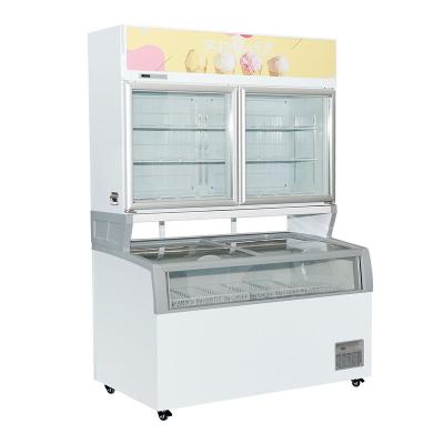 China supermarket ice cream fast food display cooler refrigerator for sale