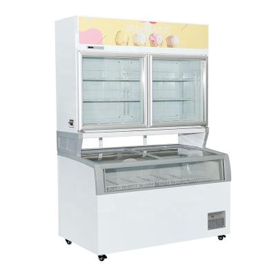 China Commercial hot sale used mini ice cream fridge display freezer for supermarket for sale