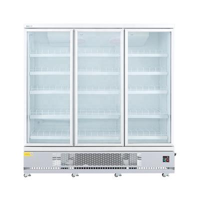 China upright commercial refrigerator 3 door commercial beverage cooler freezer for sale for sale