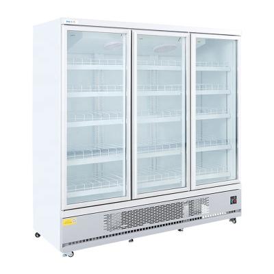 China Commercial sliding pepsi upright showsace freezer glass door open display fridge for sale