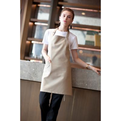 China hot wholesale hairstylist kitchen apron heavy duty cooking apron with logo FW004-20 for sale