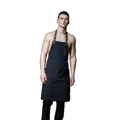 China Custom logo barbershop black funny waterproof beard canvas barber shop cooking sublimation cotton kitchen masterchef gardening apron for sale