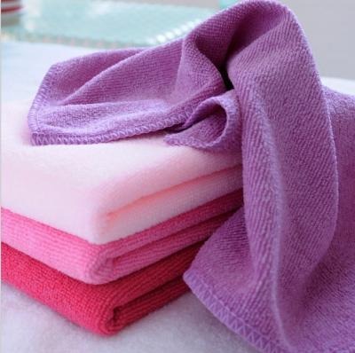 China 30 * 70cm absorbent microfiber towel Anti Shrink Soft Microfiber Hand Towel Face Towel for sale