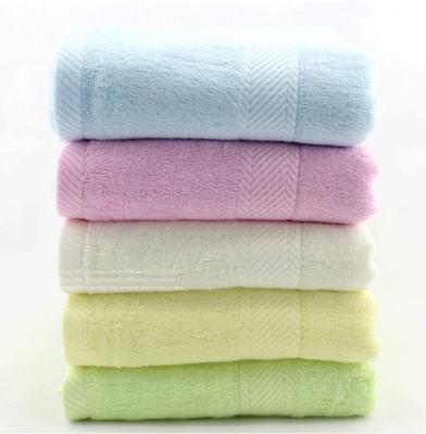 China 14*30'' Natural Organic Bamboo Fiber Towel Face Towel Hand Towel Hair Towel  100% Pure for sale