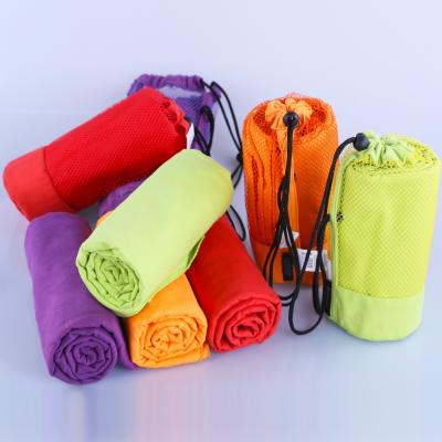 China Microfiber Sport Towel With Bag Swimming Travel Gym Microfiber Towel for sale