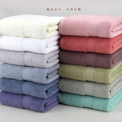 China Brand Towel Set plaid bath towel set 100% cotton gift bath towel+face towel+square towel for sale