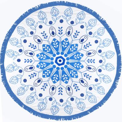 China round beach towel stocks without MOQ low price wholesale round beach towels for sale