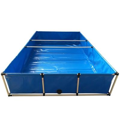 China Eco-friendly Reliable PVC Frame Collapsible Tank For Fireman Collapsible Aquarium Pond for sale