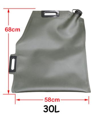 China Hot Sale PVC TPU Fuel Storage Tank Army Green 20L 30l Portable Fuel Tank Container for sale