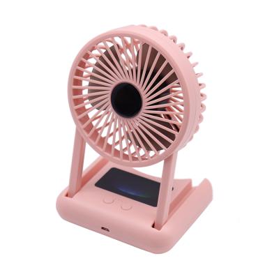 China Industrial Portable 2-In-1 Built-in Battery LED Night Light Fans With Usb Mini Fan Rechargeable Batteries Durable Cooling for sale