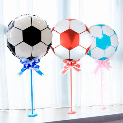 China Decorations Mask Mini Round Football Foil Balloon Set Kids Toys Wedding Valentine's Day Soccer Game Birthday Party Supplies Balloon for sale