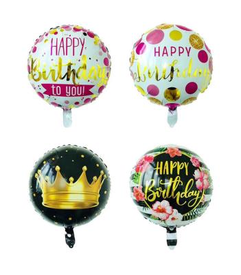 China Happy Birthday Foil Balloons 18inches Globos Kids Birthday Toys Decorations Inflatable Foil Balloons For Party Decoration Party Props for sale