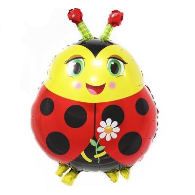 China Decorations Baby Toys Lady Bug Animal Aluminum Foil Balloon Snail Butterfly Frog Animal Balloon For Party Celemony Bithry Decoration for sale