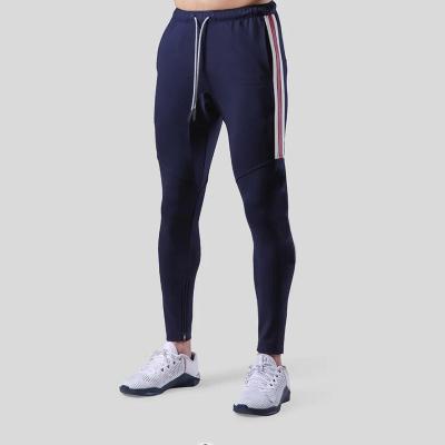 China Breathable Custom Stretched Workout Sweatpants Mens Jogger Pants Casual Fitness Multi Pockets Shear Skinny Zipper Open Pant for sale