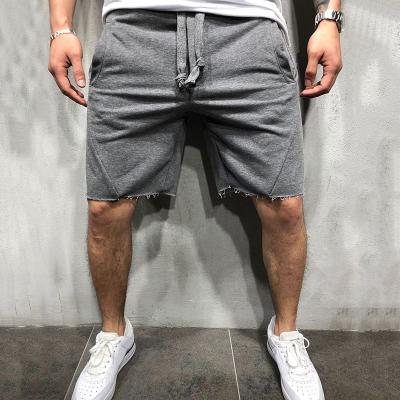 China Men's Workout Running Jogger Shorts Oversized Mens Gym Training Cotton Fleece Breathable Under Knee Basic Single Shorts for sale