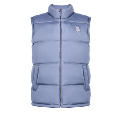 China Waterproof Men Padded Vest Classic Basic Winter Stripper Warm Quilting Thick Vest for sale