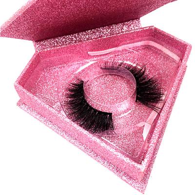 China Qingdao Faux Mink Eyelashes Container Natural 3D Mink Eyelashes Empty Eyelash Box Soft Soft Wholesale Private Label for sale