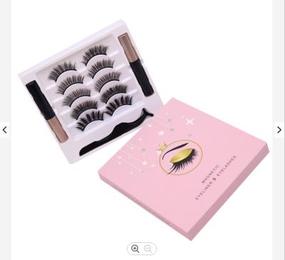 China 2021 Newest Hot Selling Magnetic Eyeliner Extension and Magnetic Wholesale Magnetic Lashes 3d Eyelashes Set for sale