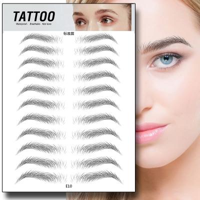 China 2021 new style 3d temporary waterproof imitations eco-friendly temporary eyebrow tattoo sticker 3d eyebrow tattoo sticker for sale