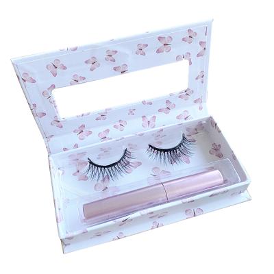 China 2021 3D Long False Magnetic Mink Eyelash With 5 Strong Magnet Magnetic Eyeliner Lashes Natural Magnetic Eyelashes Set for sale