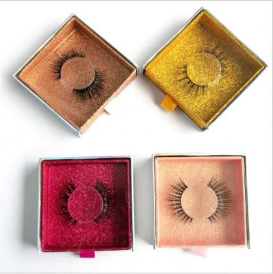 China Customized Handmade Eyelash Packaging Box Eyelash Packaging Box Transparent Square Lashes Box OEM With Logo for sale