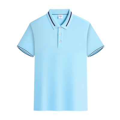 China High Quality Men's Blank Embroidered 100 Cotton Men's Plain Golf Polo Shirt With Custom Logo Anti-wrinkle Polo Shirt Anti-wrinkle Camisas for sale