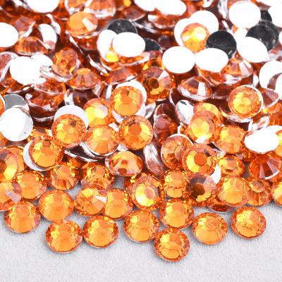 China Flat back fix not hot Rhinestones 2mm 3mm 4mm 5mm 6mm Hyacinth Flatback Round Crystals Nail Appliques Rhinestone Wholesale for sale