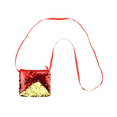 China Fashion Pouch Wholesale Magic Reversible Square Zipper Trendy Sequin Coin Bag for sale