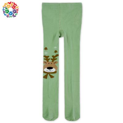 China Anti-Fault Winter Green Stockings Baby Girls Deer Pants Legging Wholesale Warm Christmas Knitting Stockings for sale