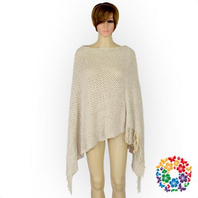 China Hand Made Shawl For Women Winter New Color Fashion Poncho Adult Woolen Knit Tassel Crochet Fit Any Size Shawl Woman One Size for sale