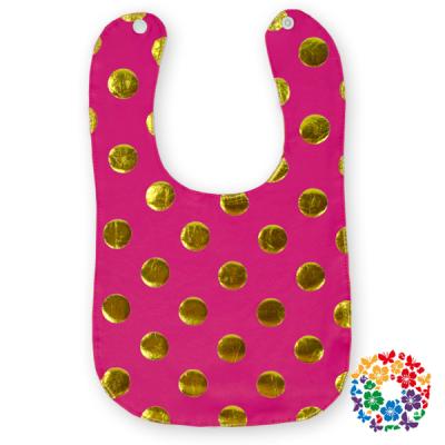 China 34cm*24cm Hot Pink Baby Bandana Drool Bibs Viable Baby Bib Patterns Cotton Saliva Free Mat For Newborn Baby for sale