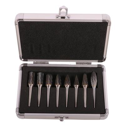 China Wolfram carbide(WC) Wolf's fang high quality carbide burr set 1/4 tungsten carbide rotary tool burr 10pc for sale