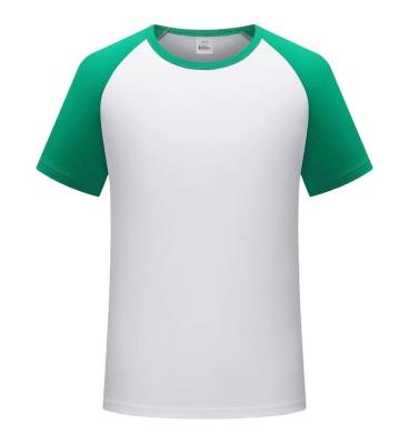 China New Anti-Wrinkle Logo Custom Polyester Raglan Sleeves Sublimation Modal Blank T-Shirt For Couples T-shirt Men Women for sale