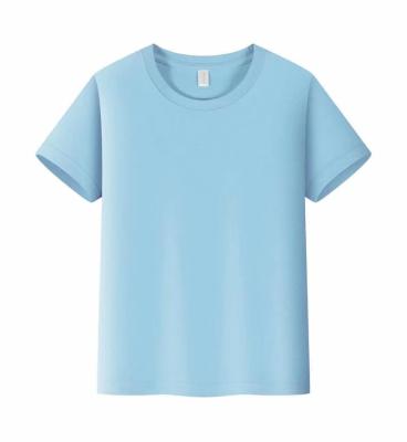 China Custom 100% Logo Blank Kids T-Shirts Plain Anti-Shrink Cotton Children's T-shirt For Boys And Girls for sale