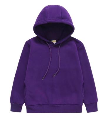 China 2021 OEM Kids Anti-Shrink Hoodie Wholesale Customize 100% Blank Cotton Winter Hoodies Sherpa Fleece Pullover for sale