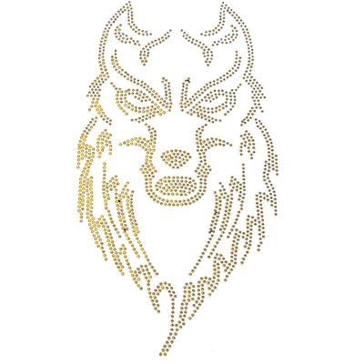 China Hot Selling High Quality Rhinestones Flatback Applique Crystal Rhinestone Heat Transfer Patches for sale